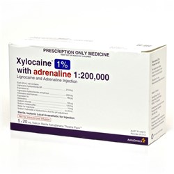Xylocaine Adren 1% 20ml Theatre Pack SM BOX5