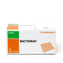 Bactigras Paraffin Dressings 5 x 5cm B50