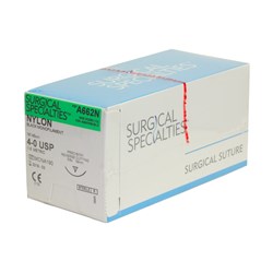 Sutures Nylon Sharpoint 4/0 19mm FS-2 3/8 RC 45cm Black