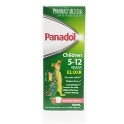 Panadol Elixir 100ml 5-12 Years SM