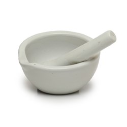 Mortar & Pestle Porcelain 100ml 100mm