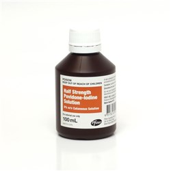 Povidone Iodine 5% 100ml Irrigating 03234