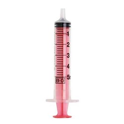 Syringes B.D. 5ml Serum with Red Plunger