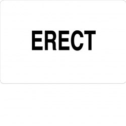 X-Ray Label (Erect) Black On White