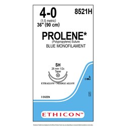 Sutures Prolene Eth 4/0 2xSH 26mm 1/2 Taper 90cm Blue BOX36