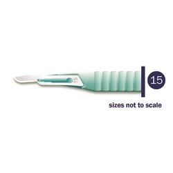 Kai Scalpel Complete Disposable No.15 Plastic Handle