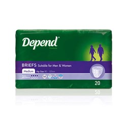 Depend Briefs Super Medium  3 x 20 1737