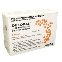 Vaccine Dukoral Twin Pack Cholera Oral SM SHORT EXPIRY