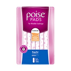 Depend Poise Regular 6 x 16  91860