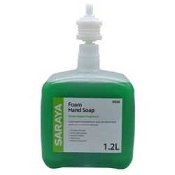 Saraya Foam Hand Soap Green Apple Fragrance 1.2 litre