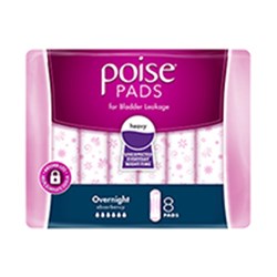 Depend Poise Ultimate Adultcare Overnight 8 x 4  10021169   (91871)