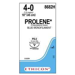 Sutures Prolene Ethicon 4/0 19mm RC 3/8 Circle45cm 8682H B36