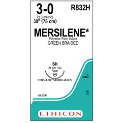 Sutures Mersilene Ethicon SH  75cm R832H 3/0 B36