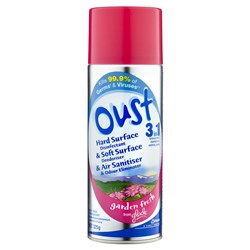 OUST 3 in 1 Surface Spray Disinfectant Garden Fresh Scent 325g