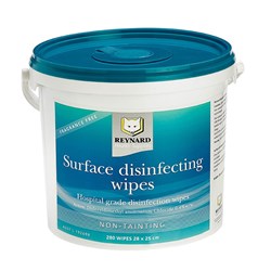 Reynard Surface Disinfecting Wipes Tub 280 Wipes