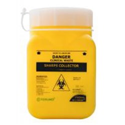 Bio-Hazard Collector Terumo Sharps Cont Yellow Scw Lid 750ml