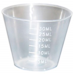 Medicine Cup Plastic Disposable 30ml T101 PKT200