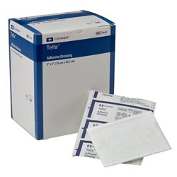 Telfa Adhesive Dressings 10 x 7.5cm BOX100
