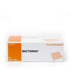 Bactigras Paraffin Dressings 10 x 10cm BOX50