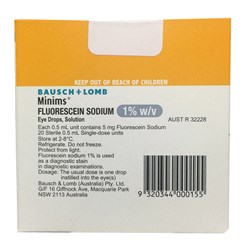 Minims Sodium Fluorescein 1% Eye Drops SM BOX20