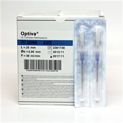 Optiva I.V. Catheters 22G x 25mm (5050) 91563 BOX50