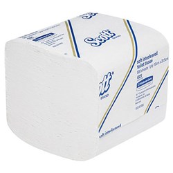 Scott Toilet Tissue Deluxe SoftInterlvd 1Ply 21.5x10cm CTN36