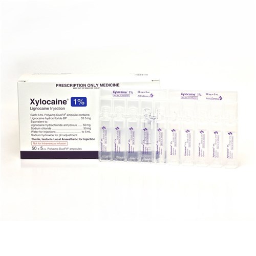 Xylocaine 1% Polyamp DuoFit Plain 50x5mL SM