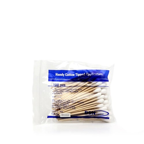 Cotton Tipped Applicators Handy Single End 7.5cm Wooden