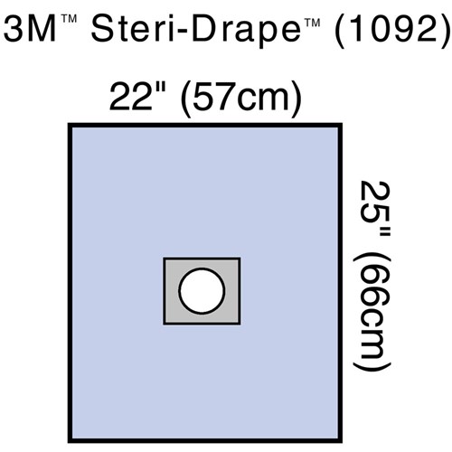 Steri-Drape Small Drape 57 x 66cm with Adhesive Aperture