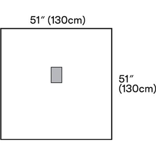 Steri-Drape Med Ophthalmic 1060 Drape 130x130cm with Incise 4x10