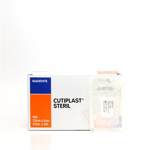 Cutiplast Low-Adherent Dressings 7.2 x 5cm P100