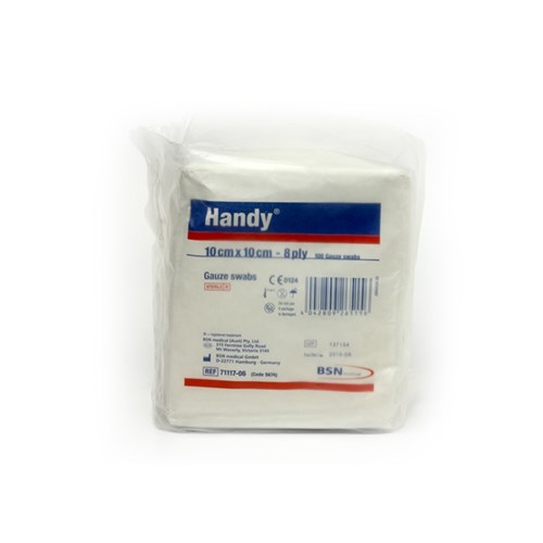 Handy Gauze Swabs Sterile 10 x 10cm 8 Ply