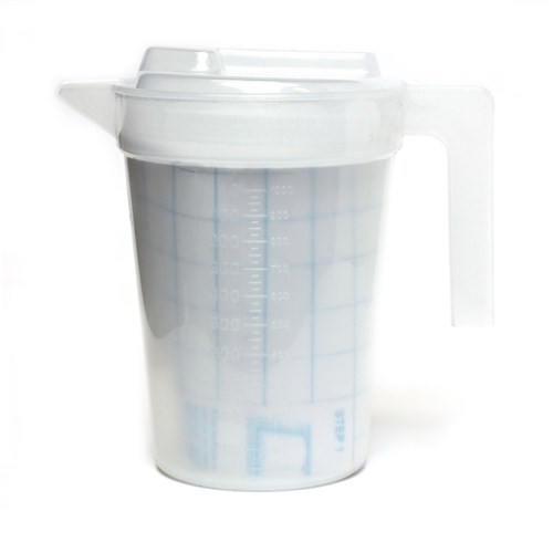 1000 ml Graduated Jug & Lid Natural