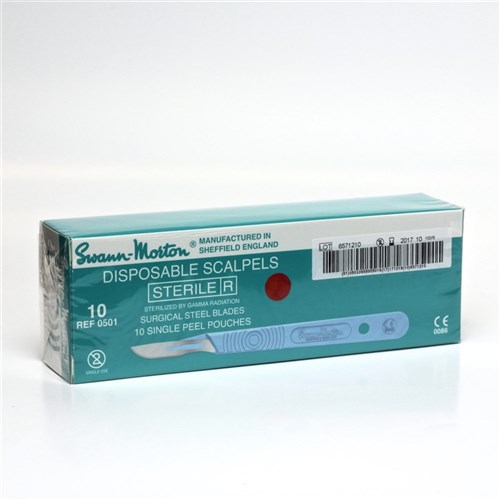 Scalpel Complete Disposable Swann-Morton No.10