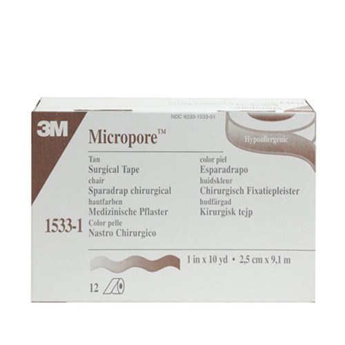 Micropore Tape 25mm x 9.1m Skin Tone