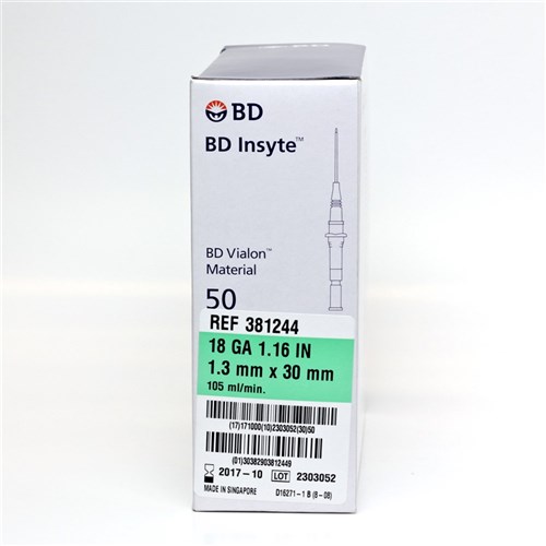 Insyte Cannula B.D. 18G x 30mm (1.16in)