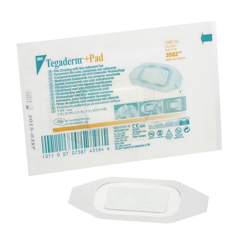 Tegaderm Plus Pad Transparent Film Dressing  5 x 7cm B50