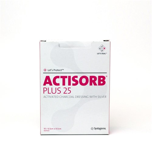 Actisorb Plus Charcoal Dressings 6.5 x 9.5cm B10