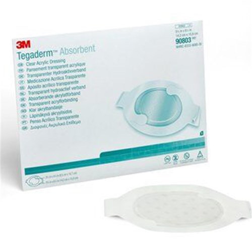 Tegaderm Absorbent Clear Acrylic Dressing 14 x 16cm Oval B5