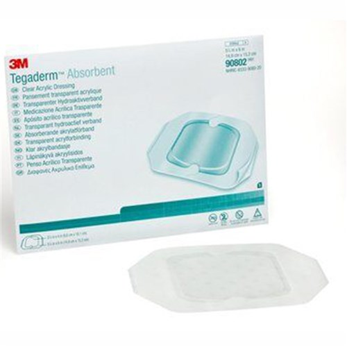 Tegaderm Absorbent Clear Acrylic Dressing 15 x15cm Square B5