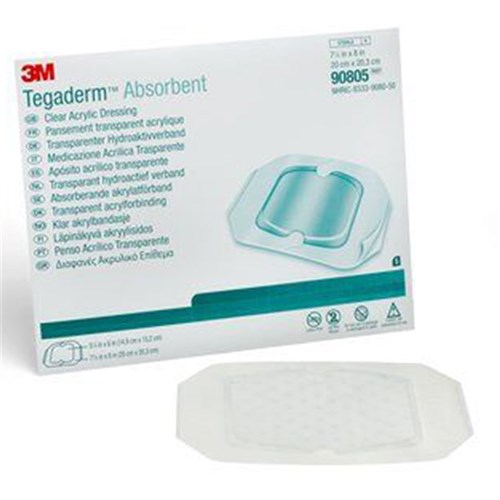 Tegaderm Absorbent Clear Acrylic Dressing 20 x 20cm Square B5 90805