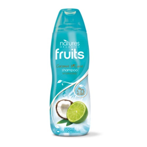 Natures Organics Shampoo 500ml Fruits (Coconut & Lime)