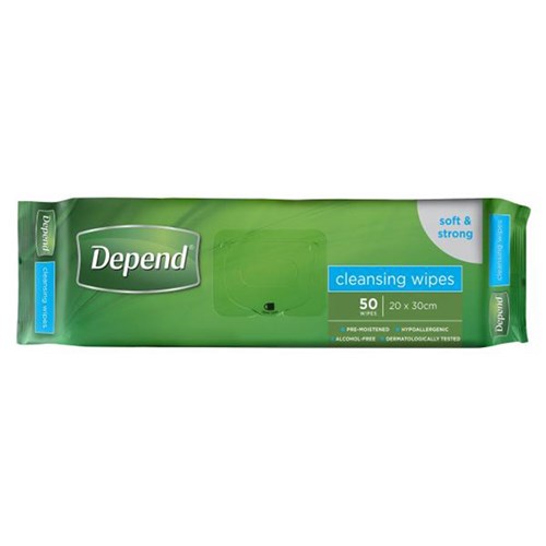 Depend Adult Wipes 14 x P50 19100