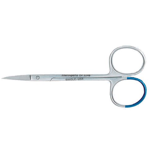 Multigate Disposable Iris Scissors Straight 11.5cm Sterile