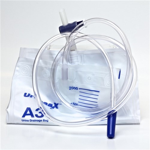 Urine Drainage Bag Bottom Outlet 120cm Tube A3 2Ltr