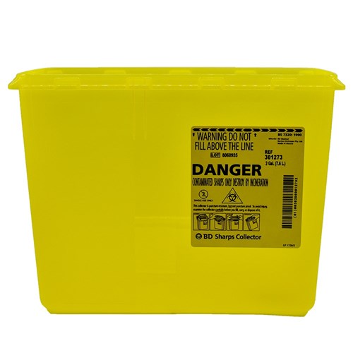 Bio-Hazard Collector B.D. Sharps 7.6ltr Next Generation