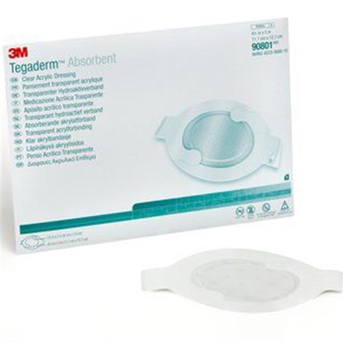 Tegaderm Absorbent Clear Acrylic Dressing 11 x 13cm Oval B5