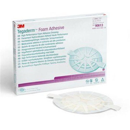 Tegaderm Foam Adhesive Dressing 14cm x15cm Oval B5  90613