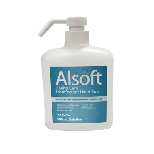 Saraya Alsoft Health Care Disinfectant Hand Rub 500ml