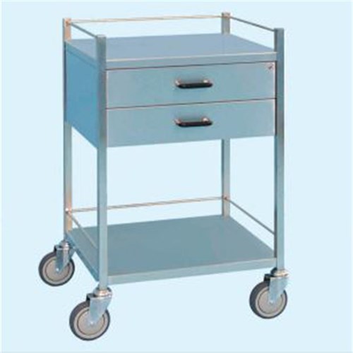 Trolley Equip Vost 2 Drawer 1 under 1  Rails 90 x 50 x 90cm